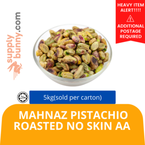 Image of Mahnaz Pistachio Roasted No Skin AA 5kg (sold per carton) from Supplybunny.com