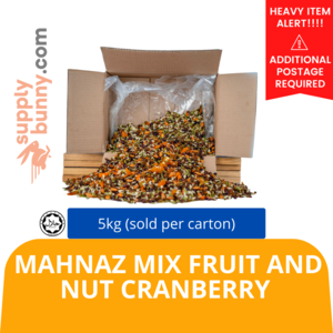 Image of Mahnaz Mix Fruit And Nut Cranberry 5kg (sold per carton) from Supplybunny.com