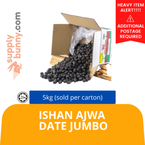 Image of Ishan Ajwa Date Jumbo 5kg (sold per carton) from Supplybunny.com