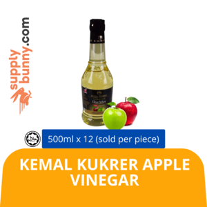 Image of Kemal Kukrer Apple Vinegar 500ml (sold per carton) from Supplybunny.com