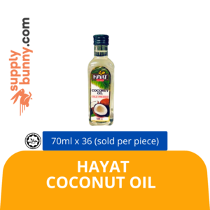 Image of Hayat Coconut Oil 70ml B1048 (sold per carton) from Supplybunny.com