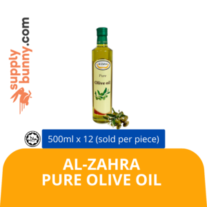 Image of Al-Zahra Pure Olive Oil 500ml B1036 (sold per carton) from Supplybunny.com