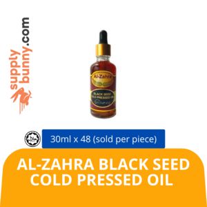 Image of Al-Zahra Black Seed Cold Pressed Oil 30ml B1006 (sold per carton) from Supplybunny.com