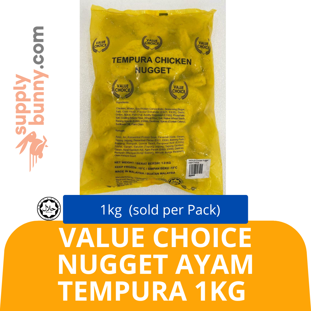Value Choice Nugget Ayam Tempura 1kg — HORECA Suppliers Supplybunny