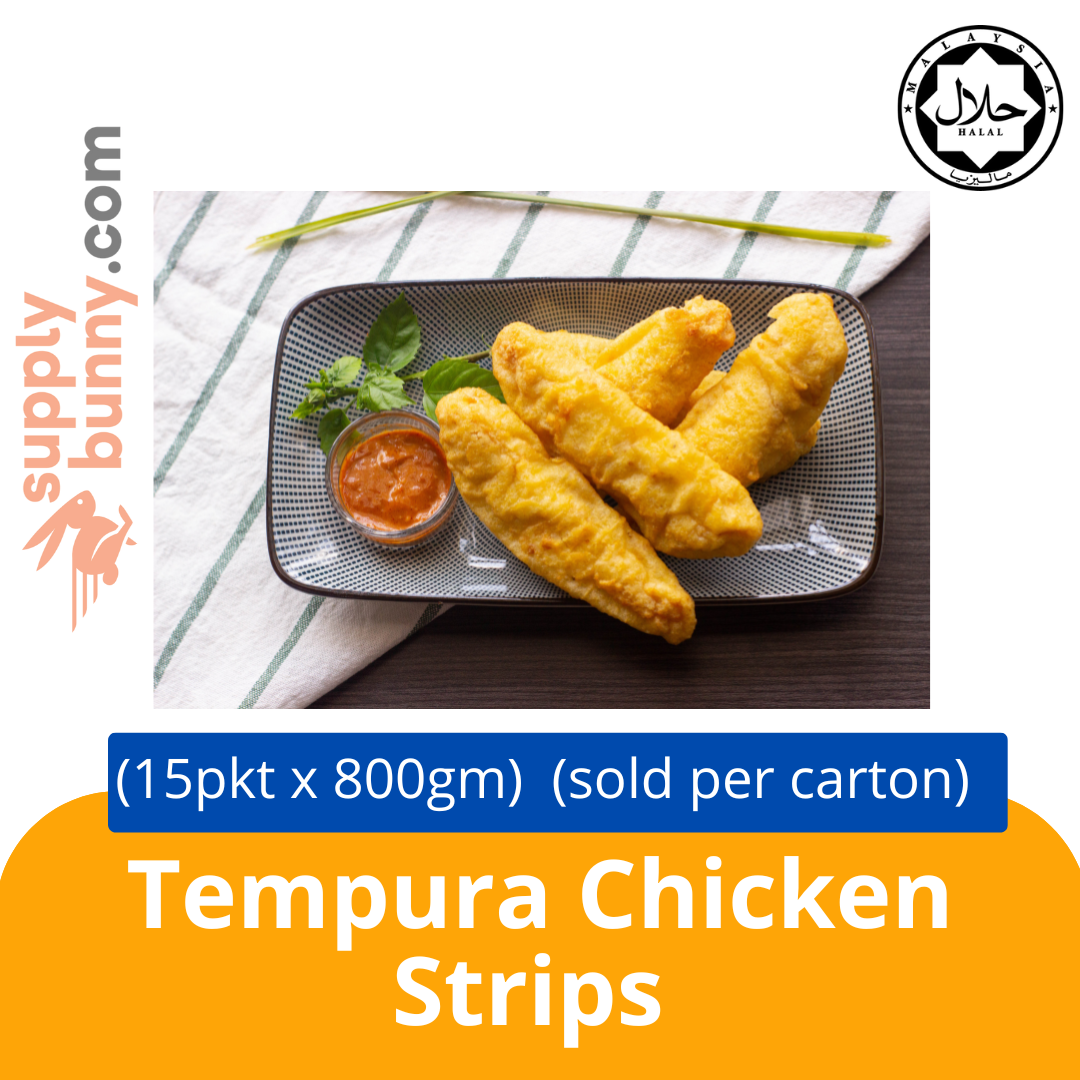 Tempura Chicken Strips (15pkt x 800gm) (sold per carton) LOX Malaysia B2B — HORECA Suppliers