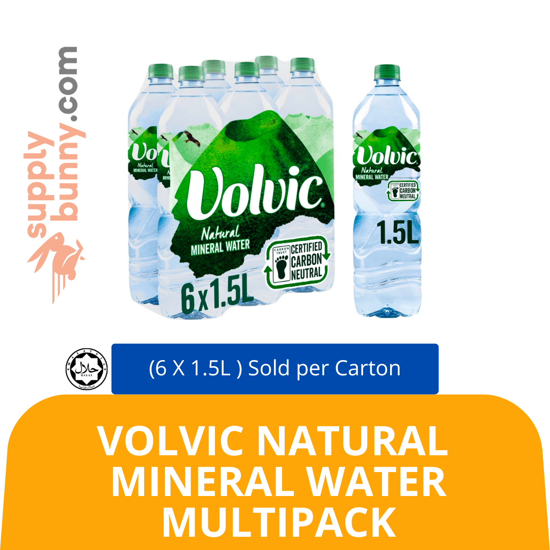 VOLVIC NATURAL MINERAL WATER MULTIPACK (6 X 1.5L) — HORECA Suppliers