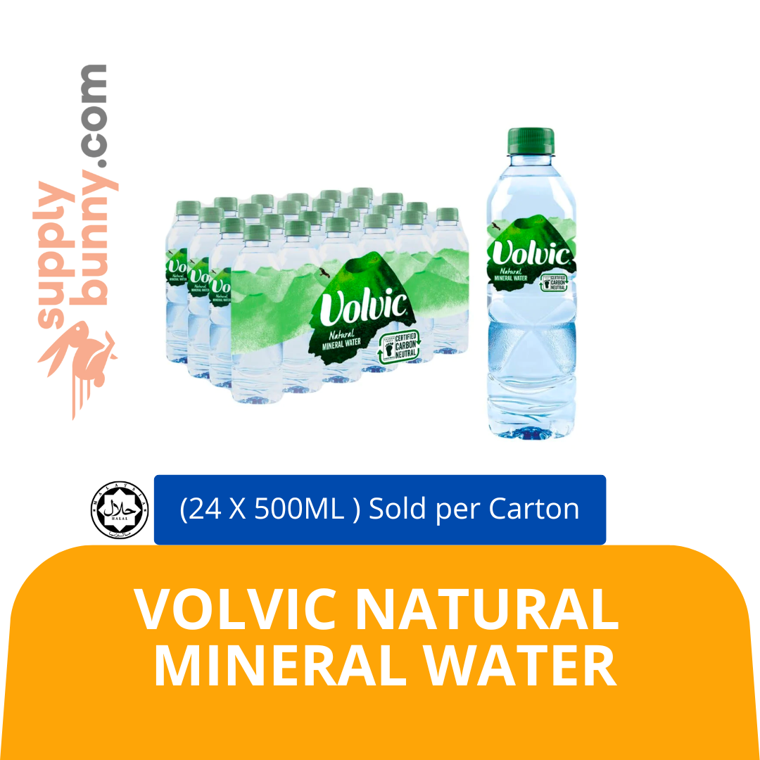 VOLVIC NATURAL MINERAL WATER 500ML (CARTON x 24 PCS) — HORECA Suppliers