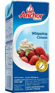 Image of Anchor UHT Dairy Whipping Cream 200ml x24 (Sold per carton) from Supplybunny.com