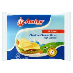Image of Anchor 12's Processed Cheddar 200g x24 (sold per carton) from Supplybunny.com