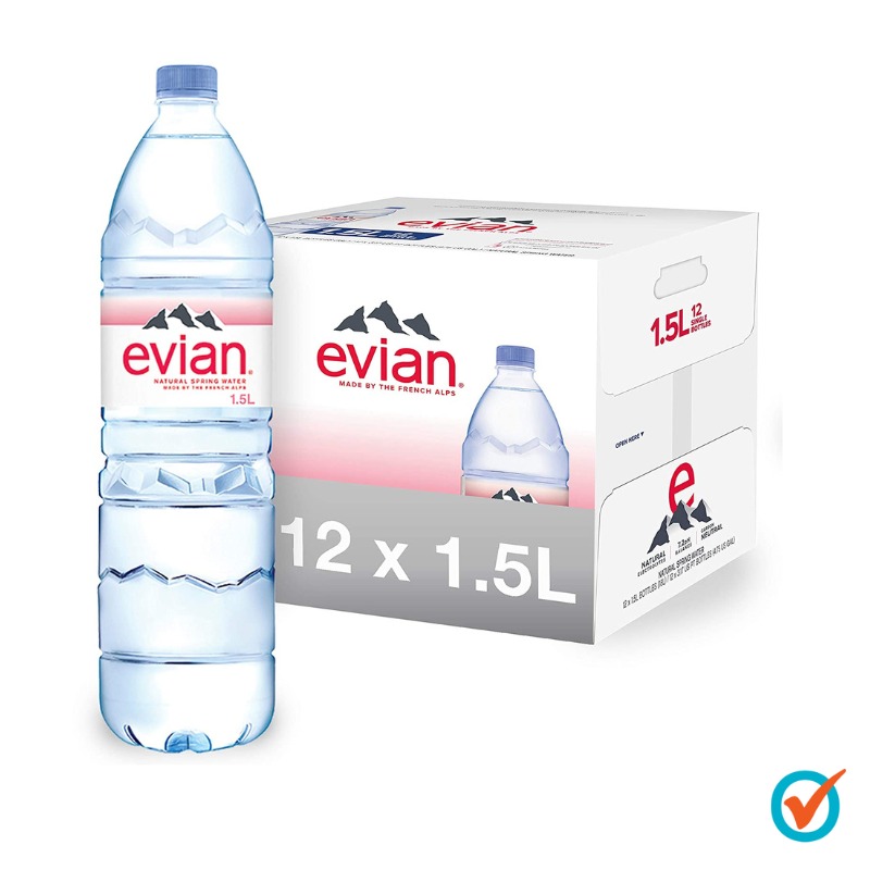 Evian Mineral Water Prestige 12 x1.5L/bottle (12 bottles per carton
