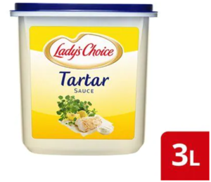 Image of Ladys Choice Tartar Sauce 3L/tub (sold per tub) from Supplybunny.com