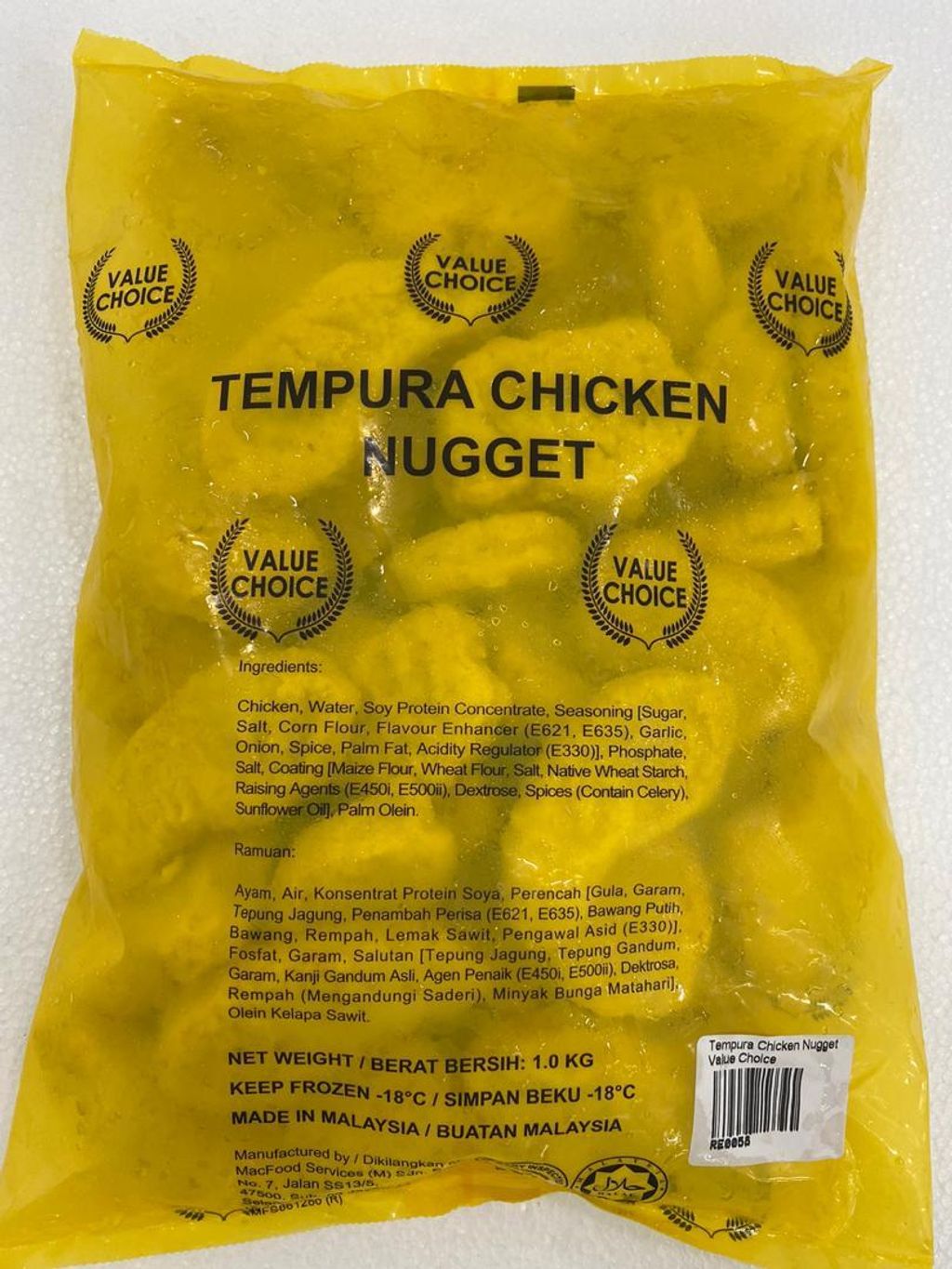 Chicken Nugget Tempura Macfood 1kg (Sold per Pack) — HORECA Suppliers