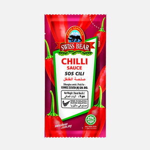 Image of Swiss Bear Chili Sauce Sachet 9g x 1000Sachet (sold per carton) from Supplybunny.com