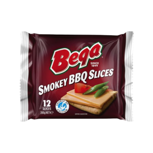 Image of Bega Smoked BBQ Cheese Slice 200g/pack (32 packs per carton) from Supplybunny.com