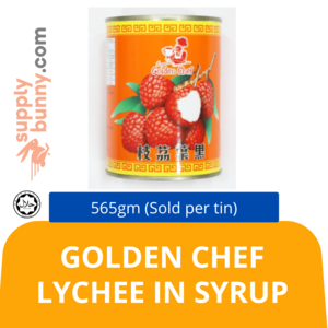 Image of Golden Chef Lychee In Syrup 565gm/tin (Sold per tin) from Supplybunny.com