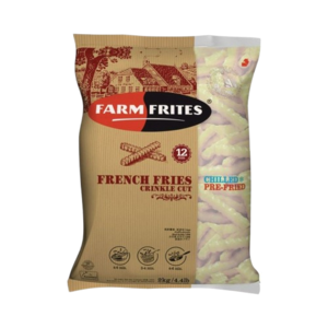 Image of Farm Frites Crinkle Cut 1kg/pack (12 packs per carton) from Supplybunny.com