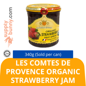 Image of Les Comtes de Provence Organic Strawberry Jam 340g/can (Sold per can) from Supplybunny.com