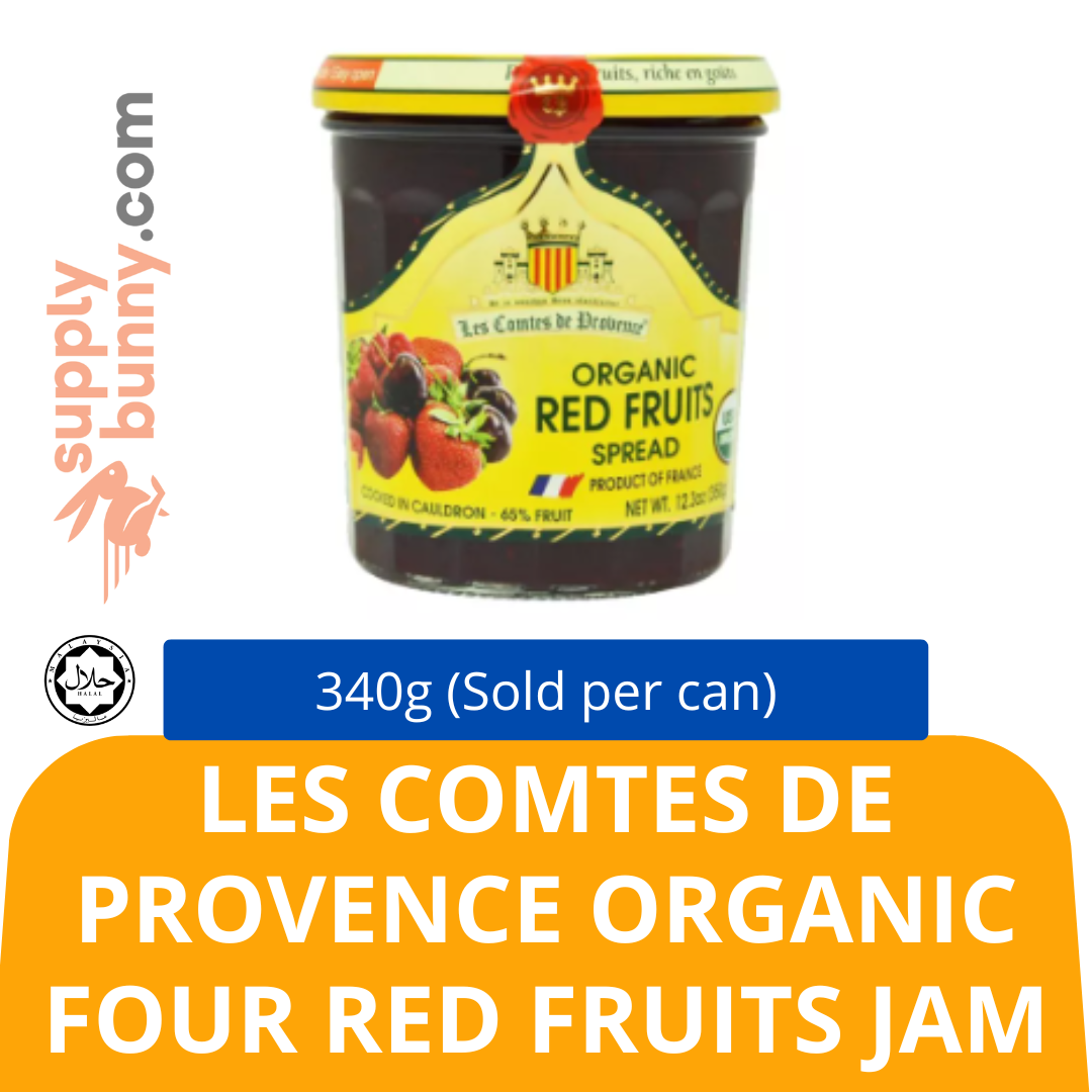 Les Comtes de Provence Organic Four Red Fruits Jam 340g/can (Sold per