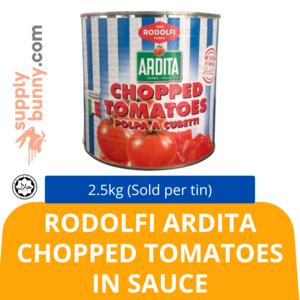 Image of Rodolfi Ardita Chopped Tomatoes in Sauce 3kg/tin (Sold per tin) from Supplybunny.com