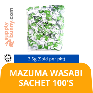 Image of Mazuma Wasabi Sachet 100's x 2.5g (Sold per pkt) from Supplybunny.com