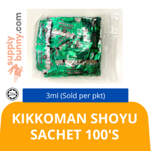 Image of Kikkoman Shoyu Sachet 100's x 3ml (Sold per pkt) from Supplybunny.com