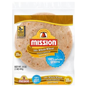 Image of Mission Whole Wheat Tortilla 10" 774g x12pcs/pk (sold per pack) from Supplybunny.com