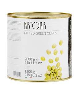 Image of Ristoris Round Sliced Green Olives 2.6kg/tin from Supplybunny.com