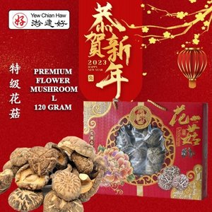 Image of YCH CNY Healthy Hamper Premium Dried Flower Mushroom L 120g 游建好 茶花姑 新年 虎年 中药礼品 礼篮 送禮佳品 from Supplybunny.com