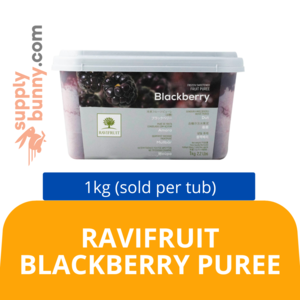 Image of RAVIFRUIT BLACKBERRY PUREE 1KG (sold per tub) BidFood from Supplybunny.com
