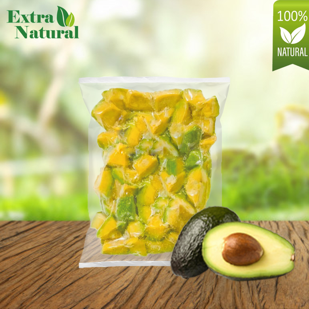 [Extra Natural] Frozen Hass Avocado Chunk 1kg/pack (10 packs per carton