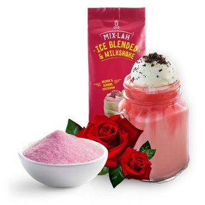 Image of MIX-LAH Rose Bandung Ice Blended/Milkshake Powder 1kg/pack (Sold per Pack) from Supplybunny.com