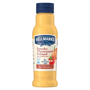 Image of Hellmann's Smoky Thousand Island Dressing 210ml/bottle (12 bottles per carton) Imported from Philippines - GBA P.Code: HM10002 from Supplybunny.com