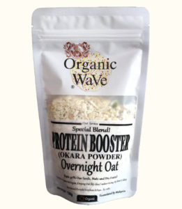 Image of Mamami Organic Wave Overnight Oats - Protein Booster Okara Powder (120g) (sold per pack) from Supplybunny.com
