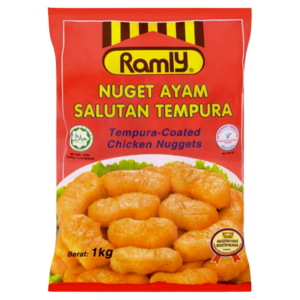 Image of Ramly Nuget Ayam Salutan Tempura 1kg x 12pkt (sold per carton) from Supplybunny.com