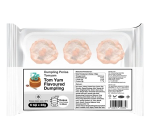 Image of SK Dim Sum Tom Yam Flavour Dumpling 22g x 6pcs x 35pkt (sold per carton) from Supplybunny.com
