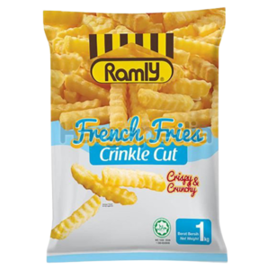 Image of Ramly Crincle Cut French Fries 1kg x 10pkt (sold per carton) from Supplybunny.com