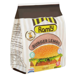 Image of Ramly Burger Lembu 360g (60g x 6pcs x 36pkt) (sold per carton) from Supplybunny.com