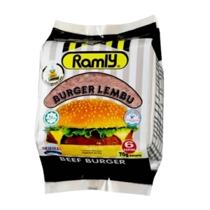 Image of Ramly Burger Lembu 420g (70g x 6pcs x 36pkt) (sold per carton) from Supplybunny.com