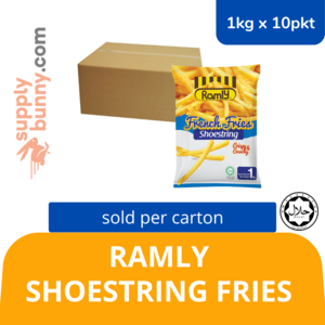 Image of Ramly Shoestring French Fries 1kg x 10pkt (sold per carton) from Supplybunny.com