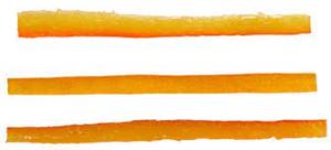 Image of Orange Peel - Candied Slivers/Strips (7.5-8cm) 1kg/tray from Supplybunny.com
