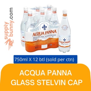 Image of Acqua Panna Still Natural Mineral Water GLASS (Stelvin Cap) [750ml per bottle x 12 bottles] (Sold per Carton) from Supplybunny.com