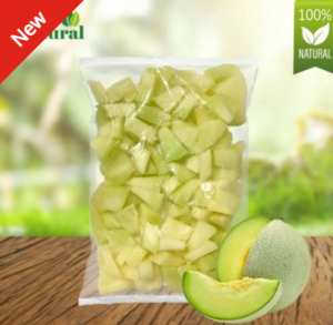 Image of [Extra Natural] Frozen Honeydew Chunk (Milk Colour) 1kg/pack (10 packs per carton) from Supplybunny.com