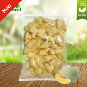 Image of [Extra Natural] Frozen Honeydew Chunk (Orange Colour) 1kg/pack (sold per pack) from Supplybunny.com