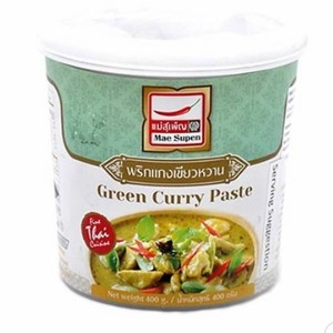 Image of Mae Supen Brand Green Curry Paste 400gm/tub (12 tubs per carton) from Supplybunny.com