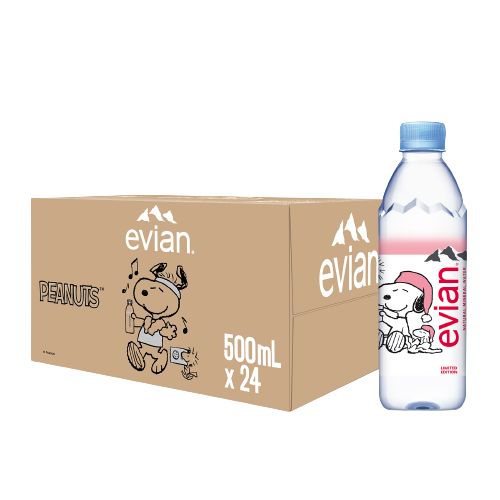 Snoopy Limited Edition Evian Mineral Water Prestige 500ml (24 bottles