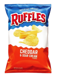 Image of Ruffles Potato Chips Cheddar Sour Cream 184g (sold per pack) from Supplybunny.com