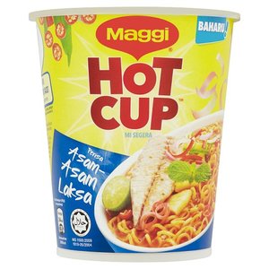 Image of Maggi Hot Cup Asam Laksa 60g x 54 (sold per carton) from Supplybunny.com