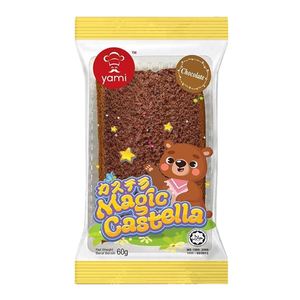 Image of Yami Magic Castella - Chocolate 60g x 30 (sold per carton) from Supplybunny.com
