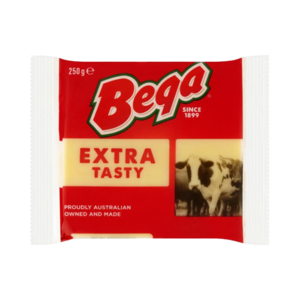 Image of Bega Extra Tasty Cheddar Cheese 250g/pack (sold per pack) from Supplybunny.com
