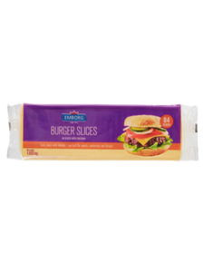 Image of Emborg Cheese Colour Slice 84’s 1kg/pack (sold per pack) from Supplybunny.com